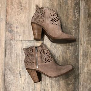 Jessica Simpson laser cutout booties cachelle bootie